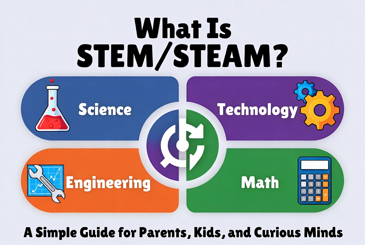 What Is STEM/STEAM? A Simple Guide for Parents, Kids, and Curious Minds